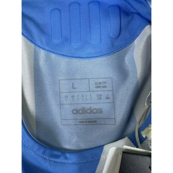 Argentina Adidas‎ Jersey Mens Large Blue White Home FIFA Champions Soccer Blank